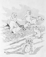 Louis Wain's Hunting Picture for the Sketch