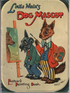 Dog Mascot Postcard Painting Book