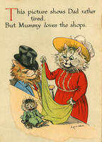 louis-wain-daddy-cat-shopping-mummy-cat-14339620
